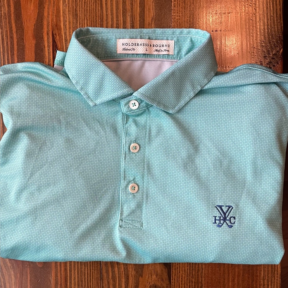 Holderness & Bourne Yeamans Hall Golf Club 1925 YHC Men's Large L Polo Shirt